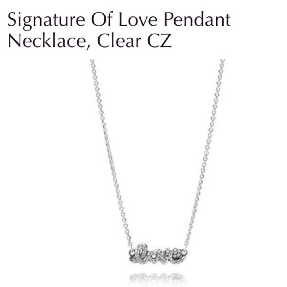 Signature of love pandora necklace!